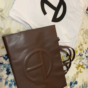 Telfar bag chocolate brown